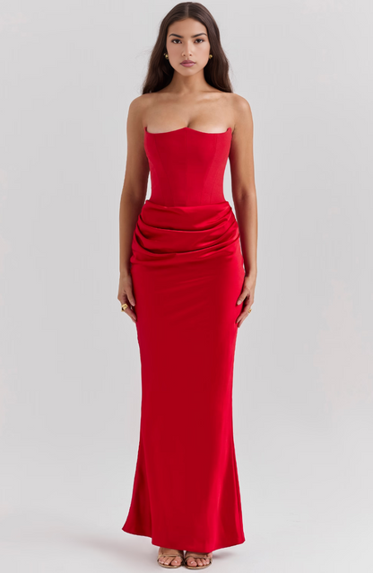 Elegant Lace Off Shoulder Formal Evening Dress
