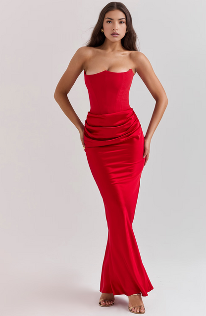 Elegant Lace Off Shoulder Formal Evening Dress