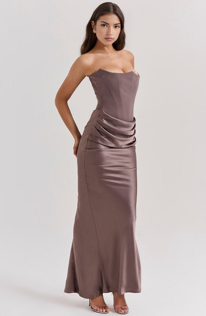 Elegant Lace Off Shoulder Formal Evening Dress