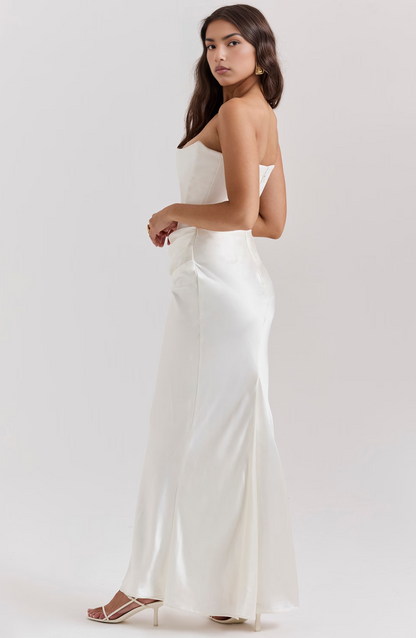 Elegant Lace Off Shoulder Formal Evening Dress
