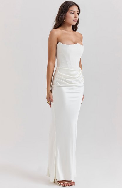 Elegant Lace Off Shoulder Formal Evening Dress