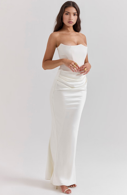 Elegant Lace Off Shoulder Formal Evening Dress