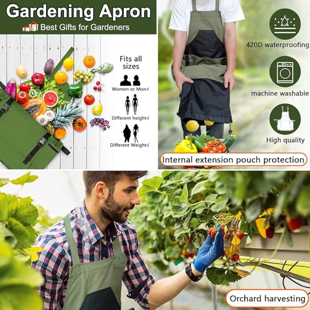 Gardening Apron With Storage Pockets