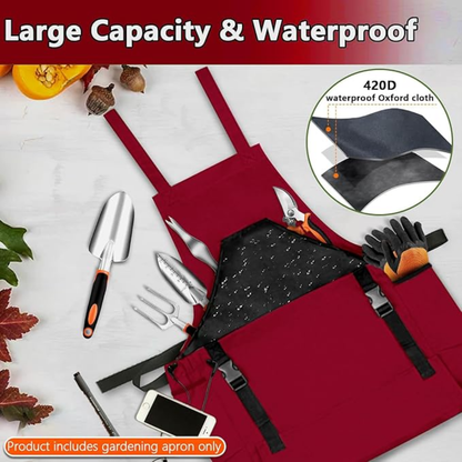 Gardening Apron With Storage Pockets