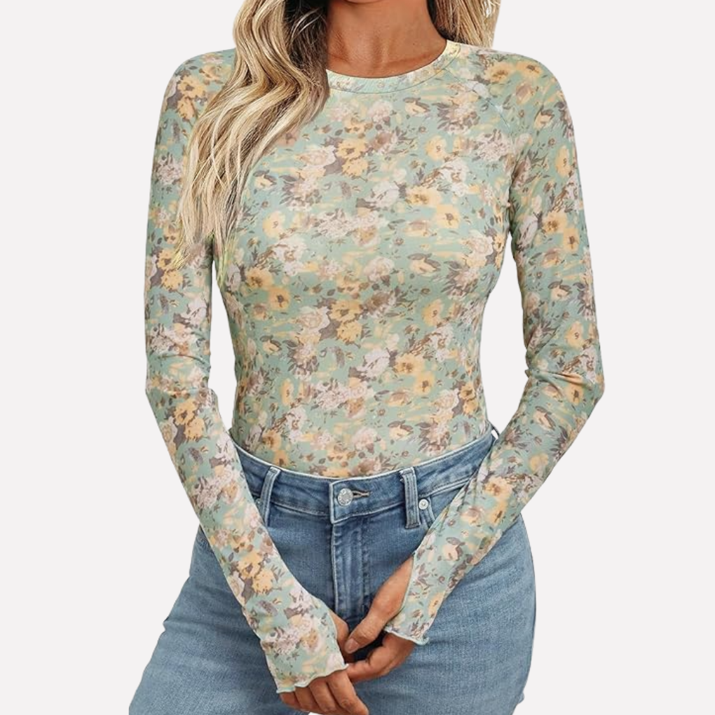 Women's Mesh Lace Blouse