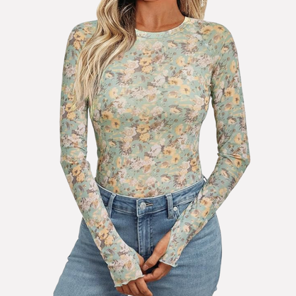 Women's Mesh Lace Blouse