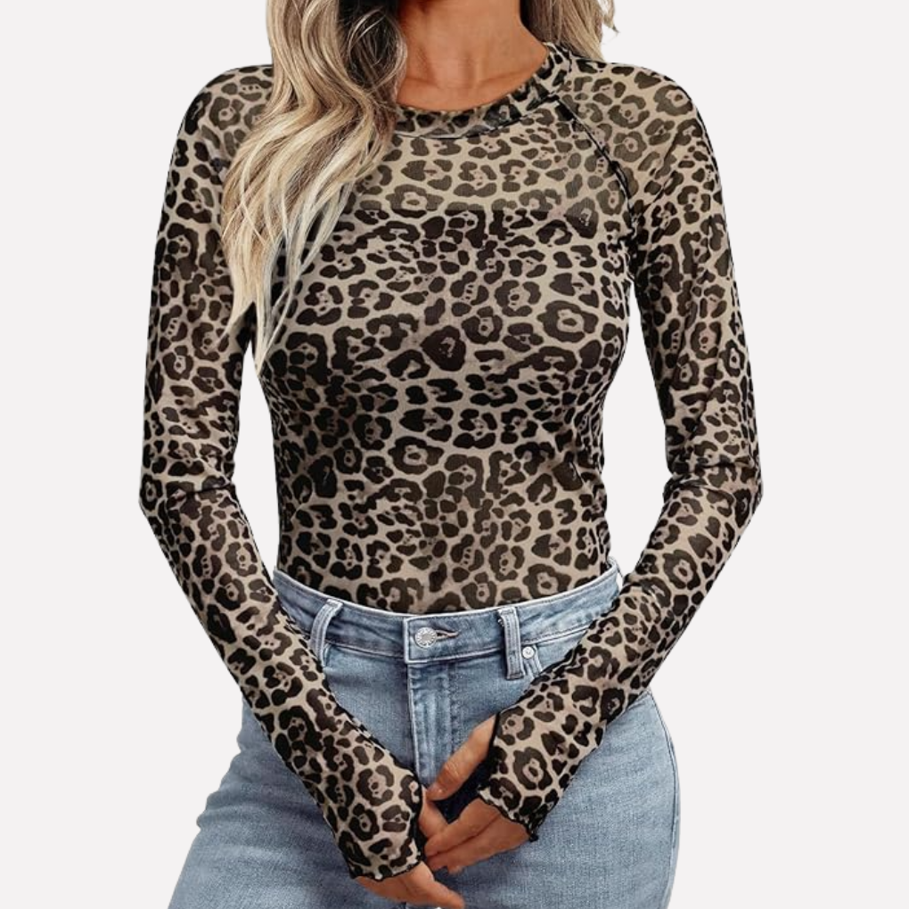 Women's Mesh Lace Blouse