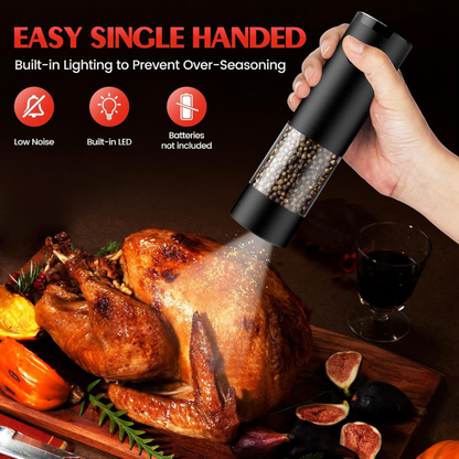 Electric Salt Pepper Grinder Set