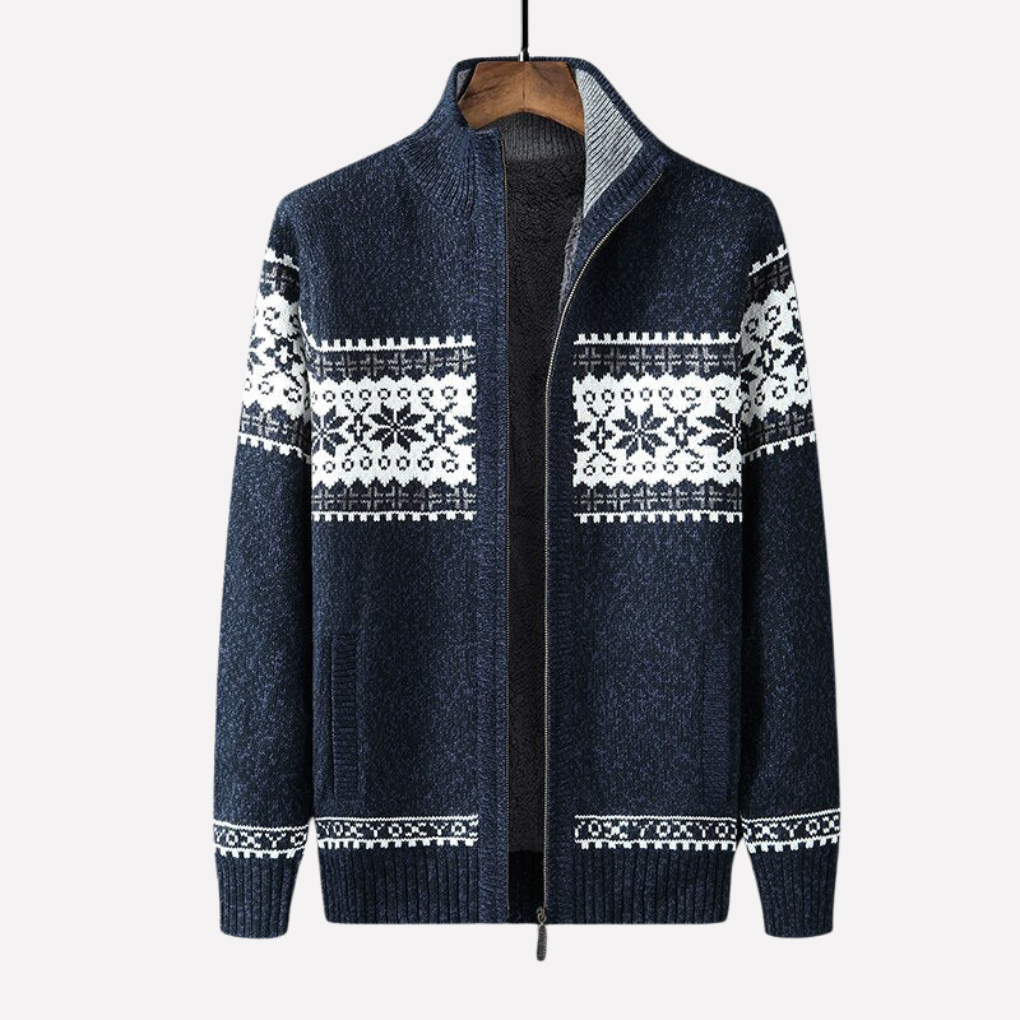 Men's Knitted Winter Cardigan