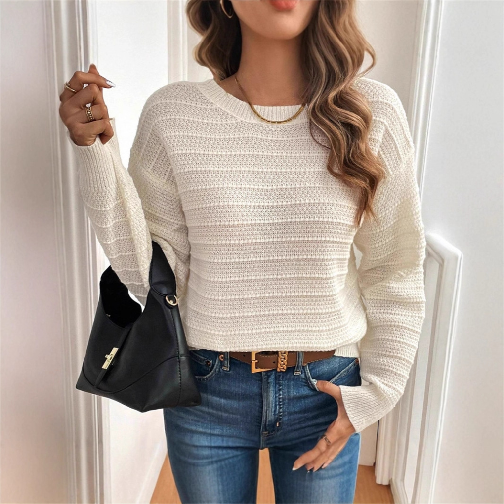 Women's Pullover Bow Back Sweater