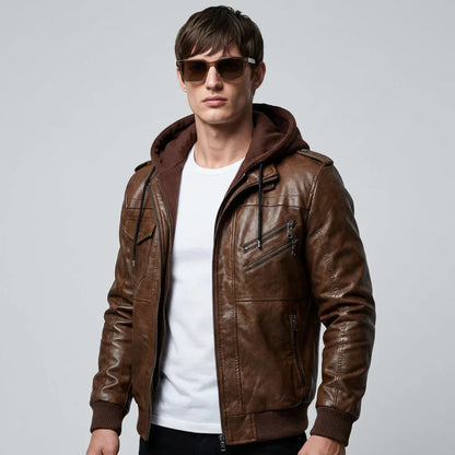 Men's Fur Collar Winter Coat - VibreMode