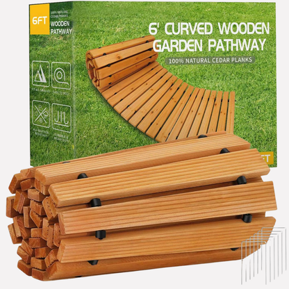 Wooden Garden Pathway Roll Out