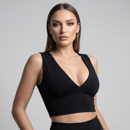 Women's Racerback Cropped Cutout Design - VibreMode