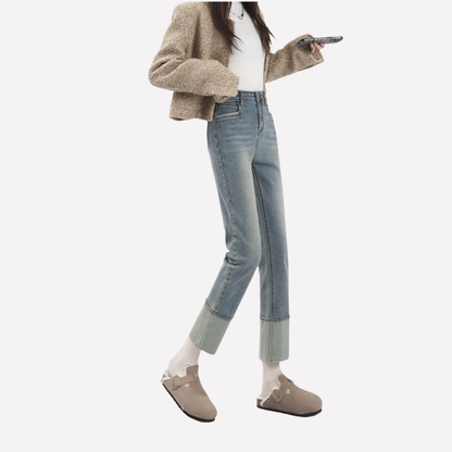 Women's Wide Leg High Waisted Jeans