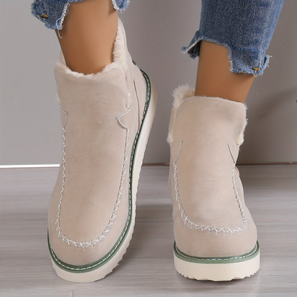 Women's Fur Lined Winter Boots - VibreMode