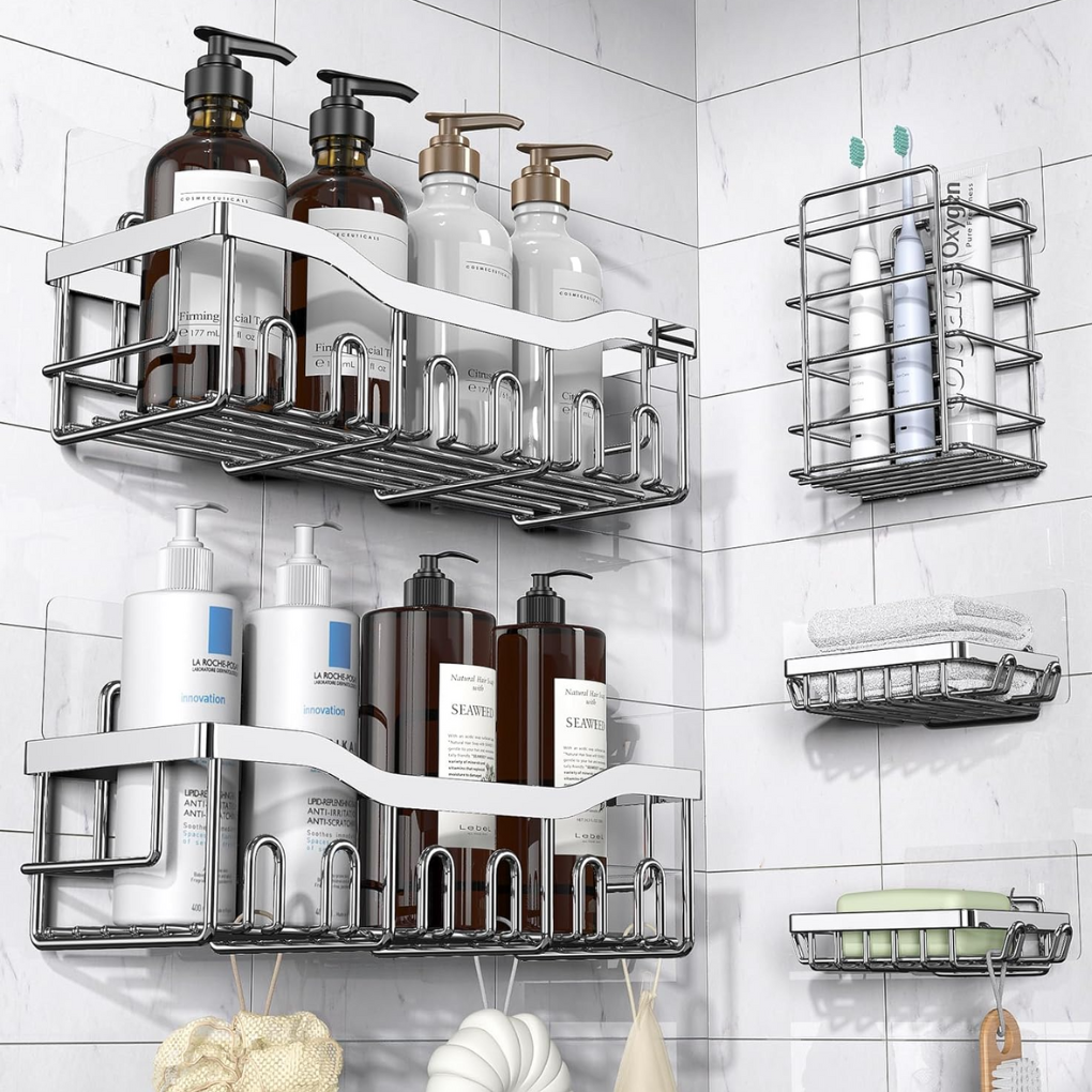 Shower Caddy Set Stainless Steel - VibreMode