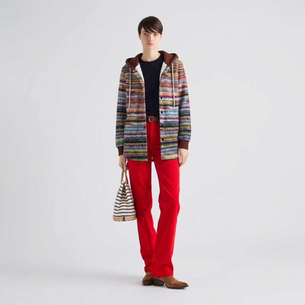 Women's Hooded Winter Cardigan - VibreMode