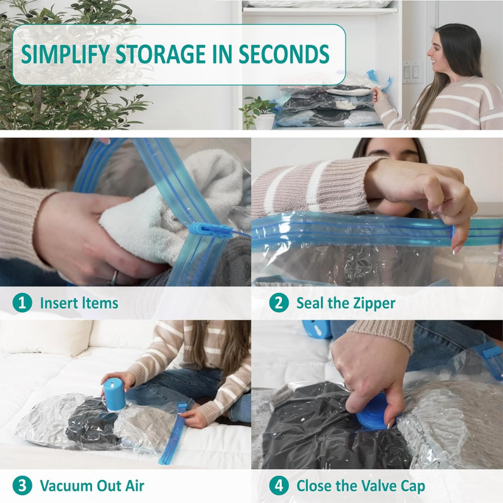 Reusable Vacuum Storage Bags