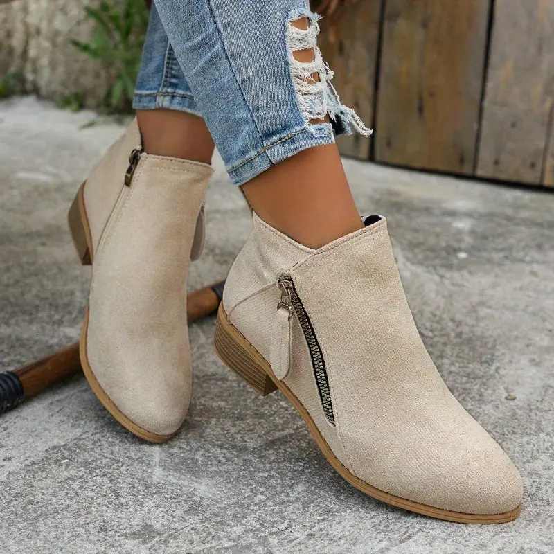 Women's Ergonomic Ankle Boots Comfortable Supportive - VibreMode