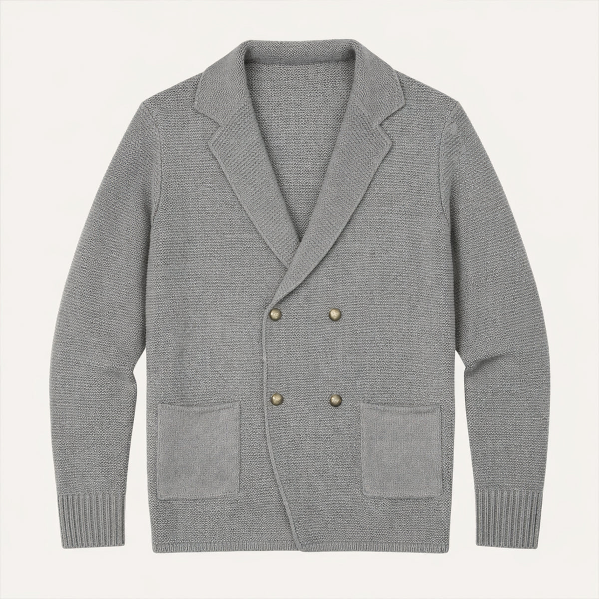 Men's Double Breasted Knit Cardigan