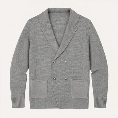 Men's Double Breasted Knit Cardigan