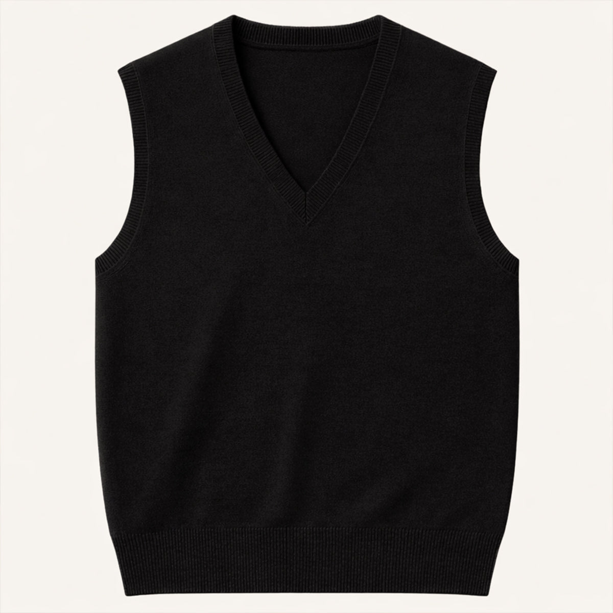 Men's V Neck Sleeveless Knit Vest