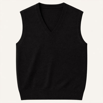Men's V Neck Sleeveless Knit Vest