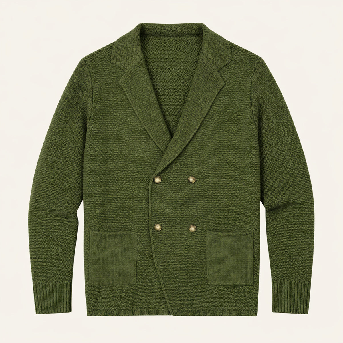 Men's Double Breasted Knit Cardigan