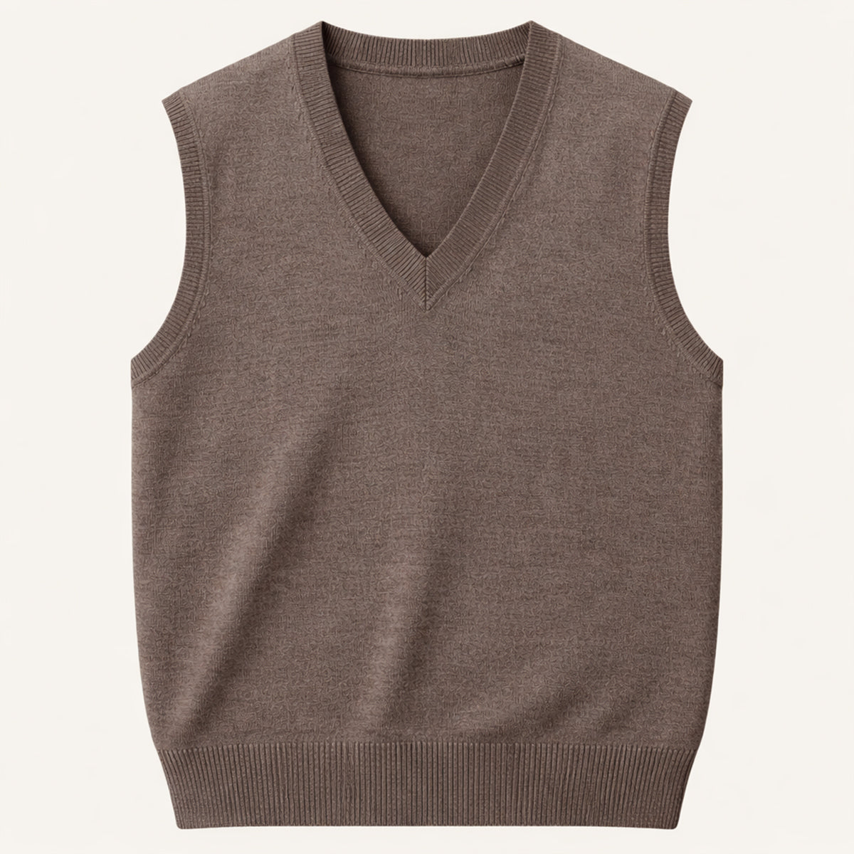 Men's V Neck Sleeveless Knit Vest