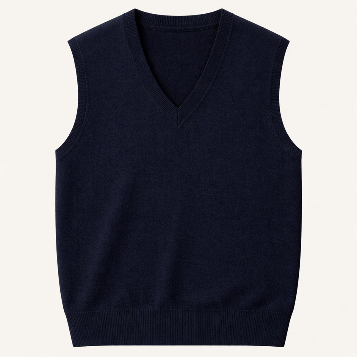 Men's V Neck Sleeveless Knit Vest