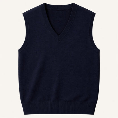 Men's V Neck Sleeveless Knit Vest