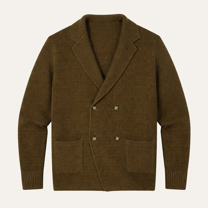 Men's Double Breasted Knit Cardigan
