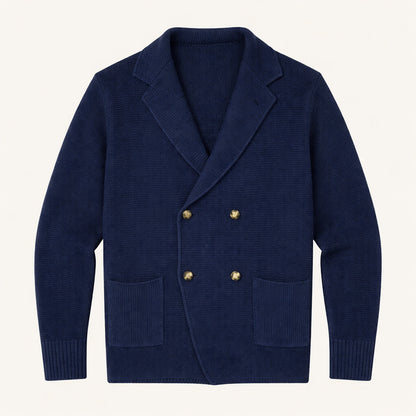 Men's Double Breasted Knit Cardigan