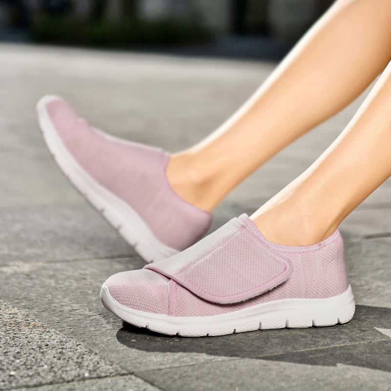 Comfortable Wide Fit Walking Shoes for Women with Adjustable Strap