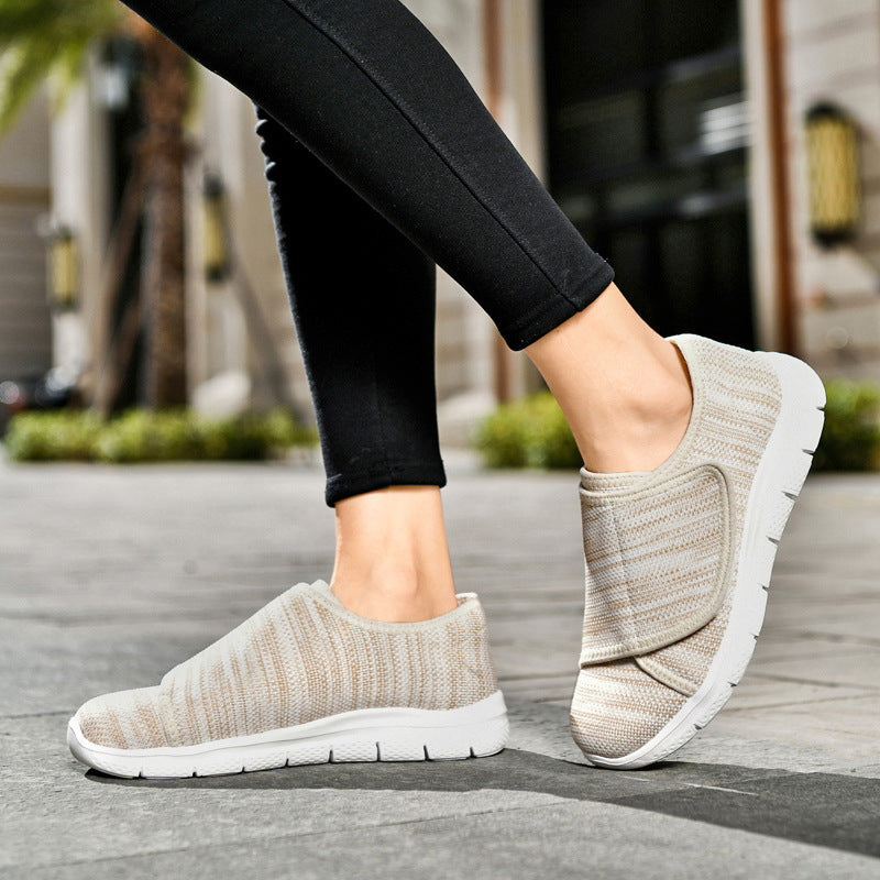 Comfortable Wide Fit Walking Shoes for Women with Adjustable Strap