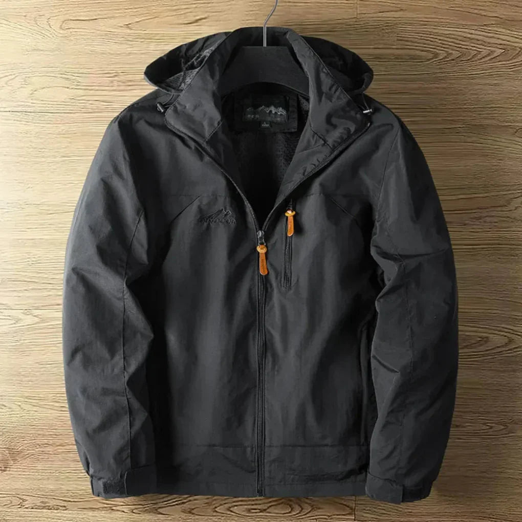 Men's Waterproof Outdoor Parka Jacket With Hood - VibreMode
