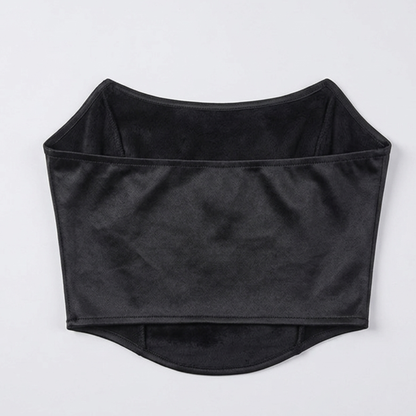 Women’s Strapless Corset Top Structured Bustier Tube Top