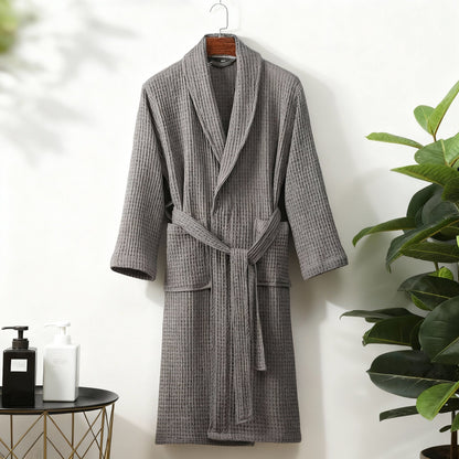Cozy Women's Plush Waffle Bath Robe