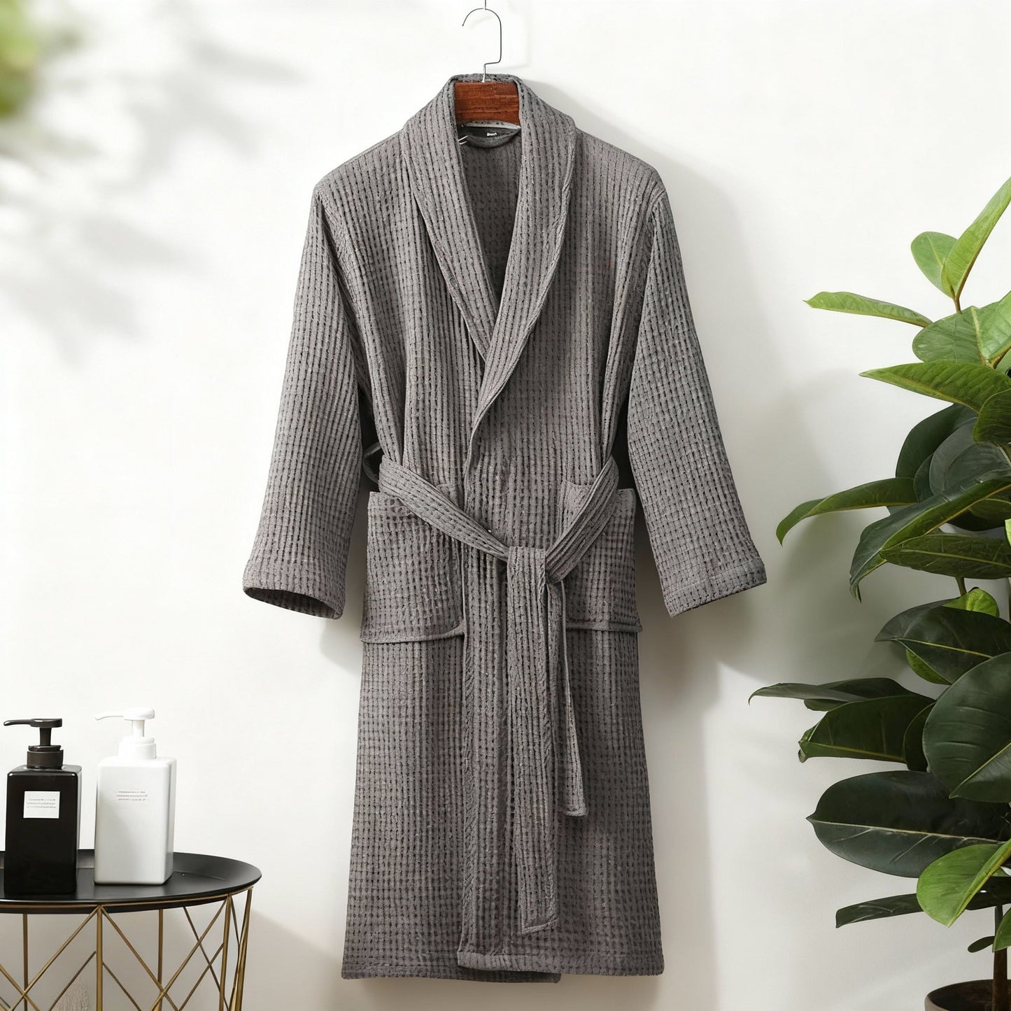 Cozy Women's Lightweight Waffle Bath Robe