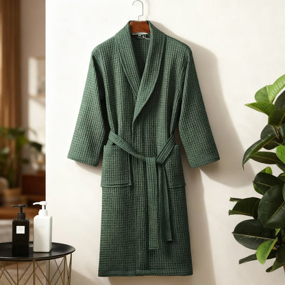 Cozy Women's Lightweight Waffle Bath Robe