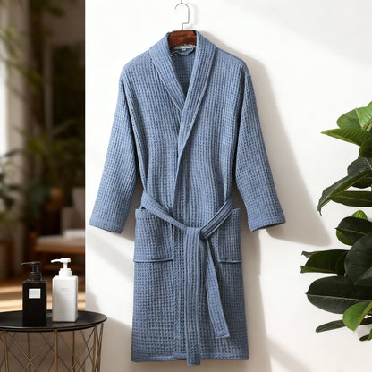 Cozy Women's Plush Waffle Bath Robe