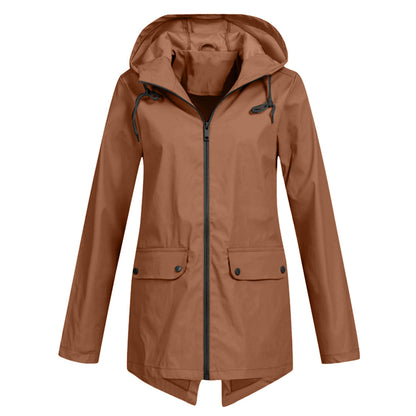 Women's Rain Jacket With Hood