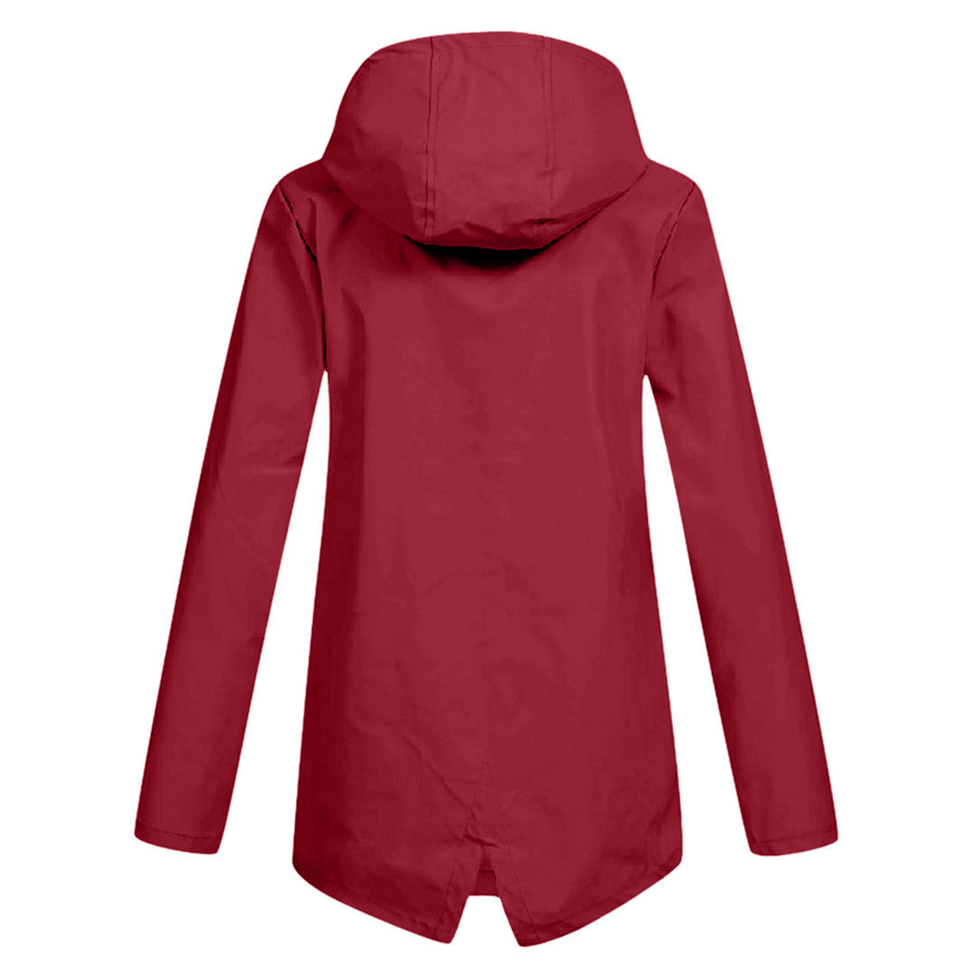 Women's Waterproof Mid-Length Zipper Jacket