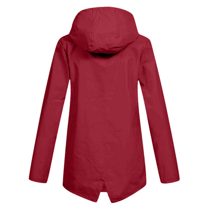 Women's Waterproof Mid-Length Zipper Jacket