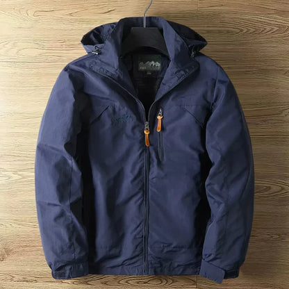 Men's Waterproof Outdoor Parka Jacket With Hood