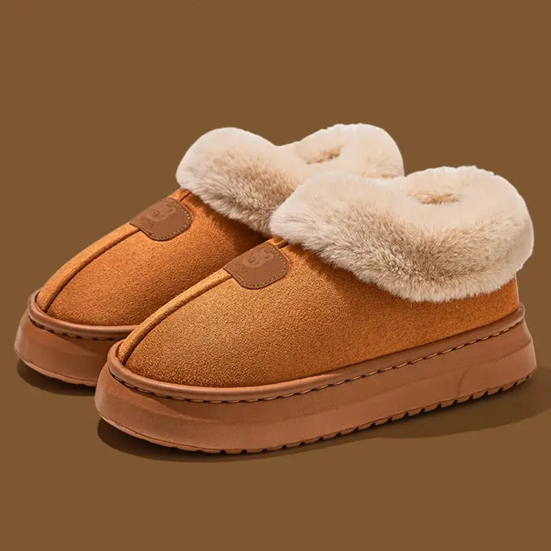 Women's Faux Fur Platform Snow Boots - VibreMode