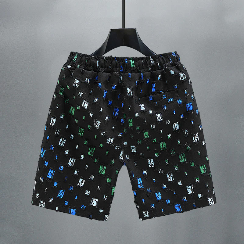 Vibrant Blue Jeans Short Pants