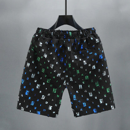 Vibrant Blue Jeans Short Pants