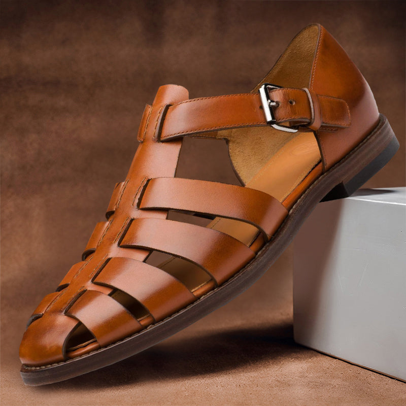 Kennedy - Synthetic Leather Beach Sandals
