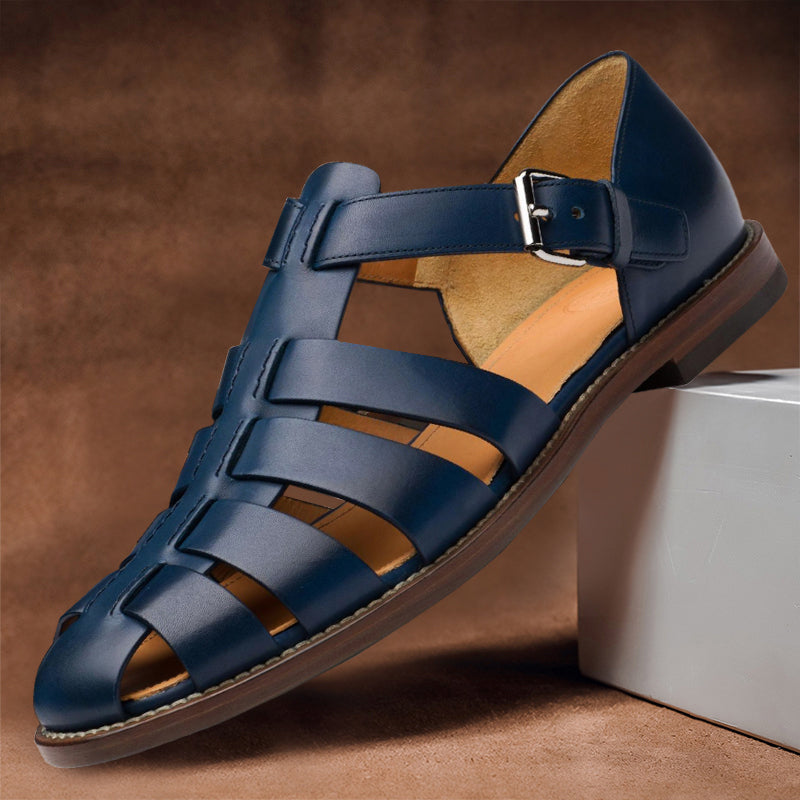 Kennedy - Synthetic Leather Beach Sandals - VibreMode
